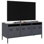 Casa si Gradina - Mobilier - Comode si corpuri - Comode - Dulap TV, antracit, 101,5x39x43,5 cm, otel laminat la rece - Infinity.ro