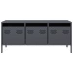 Casa si Gradina - Mobilier - Comode si corpuri - Comode - Dulap TV, antracit, 101,5x39x43,5 cm, otel laminat la rece - Infinity.ro