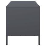 Casa si Gradina - Mobilier - Comode si corpuri - Comode - Dulap TV, antracit, 101,5x39x43,5 cm, otel laminat la rece - Infinity.ro