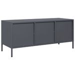 Casa si Gradina - Mobilier - Comode si corpuri - Comode - Dulap TV, antracit, 101,5x39x43,5 cm, otel laminat la rece - Infinity.ro
