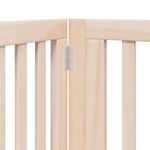 Petshop - Accesorii petshop - Culcusuri si custi - Custi interior si exterior - Poarta de caini pliabila cu usa, 10 panouri, 800 cm, lemn plop - Infinity.ro