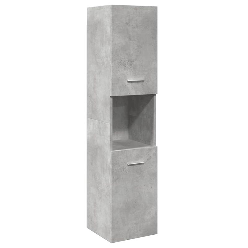 Casa si Gradina - Mobilier - Seturi de mobilier - Seturi baie - Set mobilier de baie, 4 piese, gri beton, lemn compozit - Infinity.ro