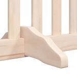 Petshop - Accesorii petshop - Culcusuri si custi - Custi interior si exterior - Poarta de caini pliabila cu usa, 10 panouri, 800 cm, lemn plop - Infinity.ro