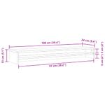 TV, Audio-Video si Foto - Accesorii TV si audio - Suporturi TV - Suport monitor, stejar artizanal, 100x24x13 cm, lemn prelucrat - Infinity.ro