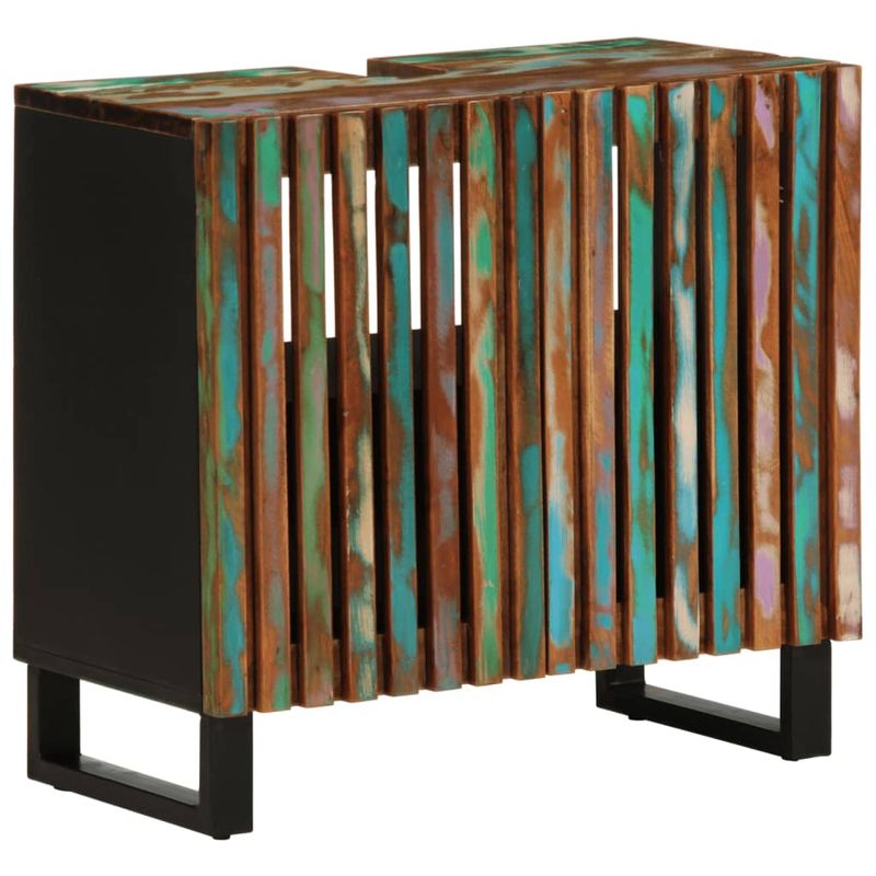 Casa si Gradina - Mobilier - Seturi de mobilier - Seturi baie - Set mobilier de baie, 2 piese, lemn masiv de acacia, multicolor - Infinity.ro