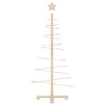 Casa si Gradina - Decoratiuni - Decoratiuni de sezon - Brad de Craciun decorativ din lemn, 125 cm, lemn de pin masiv - Infinity.ro