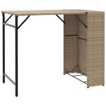 Casa si Gradina - Gradina si terasa - Mobilier exterior - Seturi mobila gradina - Set mobilier de gradina, pliabil, 5 piese, bej, poliratan - Infinity.ro
