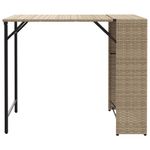 Casa si Gradina - Gradina si terasa - Mobilier exterior - Seturi mobila gradina - Set mobilier de gradina, pliabil, 5 piese, bej, poliratan - Infinity.ro
