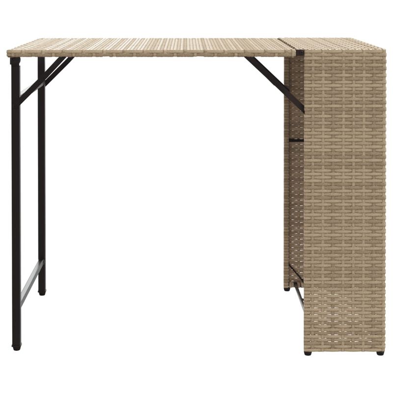 Casa si Gradina - Gradina si terasa - Mobilier exterior - Seturi mobila gradina - Set mobilier de gradina, pliabil, 5 piese, bej, poliratan - Infinity.ro