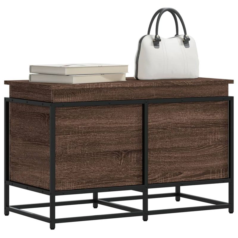 Casa si Gradina - Mobilier - Organizare si depozitare - Cutii depozitare - Cutie depozitare stejar maro 80x40x51,5 cm lemn prelucrat - Infinity.ro