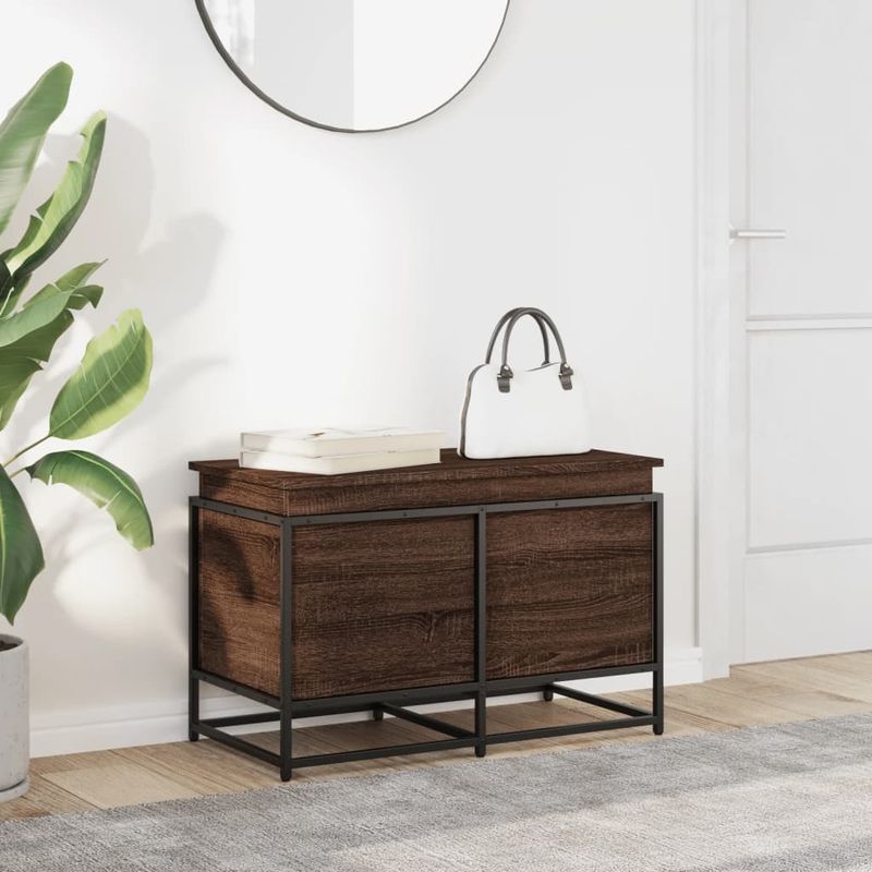 Casa si Gradina - Mobilier - Organizare si depozitare - Cutii depozitare - Cutie depozitare stejar maro 80x40x51,5 cm lemn prelucrat - Infinity.ro