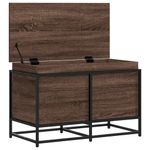 Casa si Gradina - Mobilier - Organizare si depozitare - Cutii depozitare - Cutie depozitare stejar maro 80x40x51,5 cm lemn prelucrat - Infinity.ro