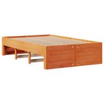 Casa si Gradina - Mobilier - Paturi si accesorii - Paturi - Cadru pat fara saltea/cu sertare maro 120x190 cm lemn masiv pin - Infinity.ro