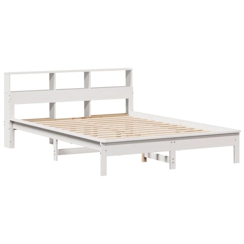 Casa si Gradina - Mobilier - Paturi si accesorii - Paturi - Cadru de pat fara saltea, alb, 160x200 cm, lemn masiv pin - Infinity.ro