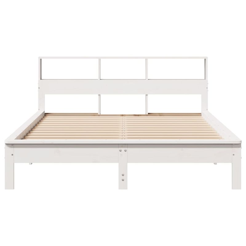 Casa si Gradina - Mobilier - Paturi si accesorii - Paturi - Cadru de pat fara saltea, alb, 160x200 cm, lemn masiv pin - Infinity.ro