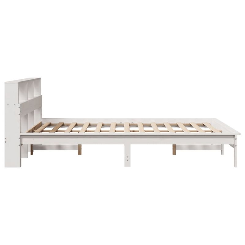 Casa si Gradina - Mobilier - Paturi si accesorii - Paturi - Cadru de pat fara saltea, alb, 160x200 cm, lemn masiv pin - Infinity.ro