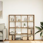 Casa si Gradina - Mobilier - Biblioteci si rafturi - Biblioteci - Biblioteca, stejar artizanal, 137,5x29x137,5 cm, lemn prelucrat - Infinity.ro