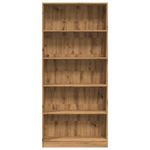 Casa si Gradina - Mobilier - Biblioteci si rafturi - Biblioteci - Biblioteca, stejar artizanal, 80x24x176 cm, lemn prelucrat - Infinity.ro