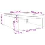 Casa si Gradina - Mobilier - Mese si birouri - Masute de cafea - Masuta cafea, stejar artizanal, 100x100x35 cm, lemn prelucrat - Infinity.ro