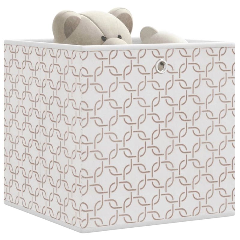 Casa si Gradina - Mobilier - Organizare si depozitare - Cutii depozitare - Cutii depozitare pliabile 10buc. crem 32x32x32cm textil netesut - Infinity.ro