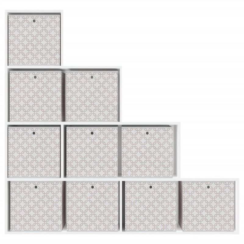 Casa si Gradina - Mobilier - Organizare si depozitare - Cutii depozitare - Cutii depozitare pliabile 10buc. crem 32x32x32cm textil netesut - Infinity.ro