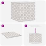 Casa si Gradina - Mobilier - Organizare si depozitare - Cutii depozitare - Cutii depozitare pliabile 10buc. crem 32x32x32cm textil netesut - Infinity.ro