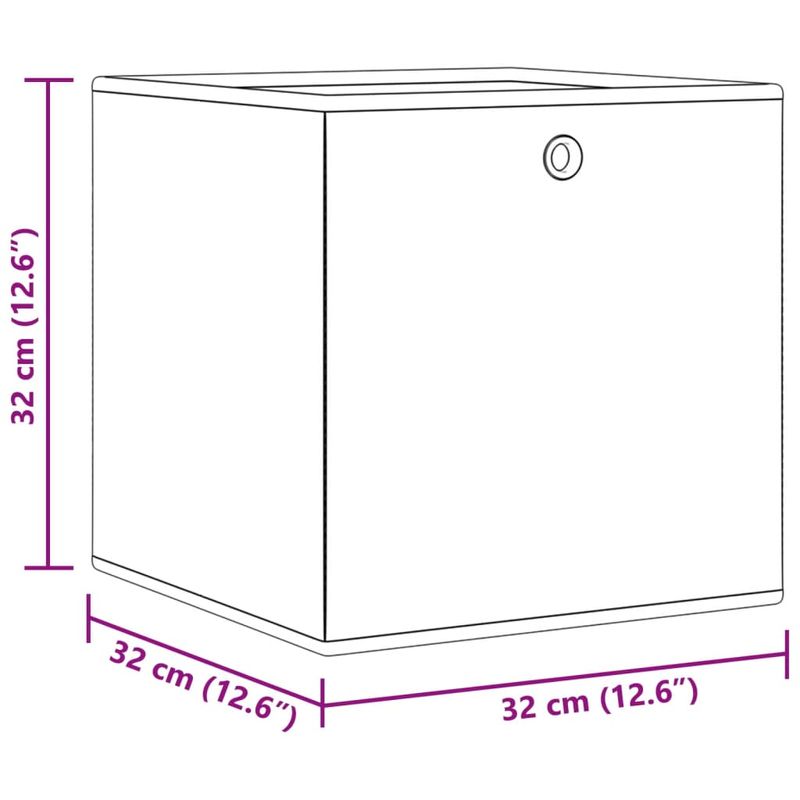 Casa si Gradina - Mobilier - Organizare si depozitare - Cutii depozitare - Cutii depozitare pliabile 10buc. crem 32x32x32cm textil netesut - Infinity.ro
