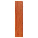 Casa si Gradina - Mobilier - Paturi si accesorii - Accesorii paturi - Tablie de pat cu depozitare maro ceruit, 135 cm, lemn masiv pin - Infinity.ro