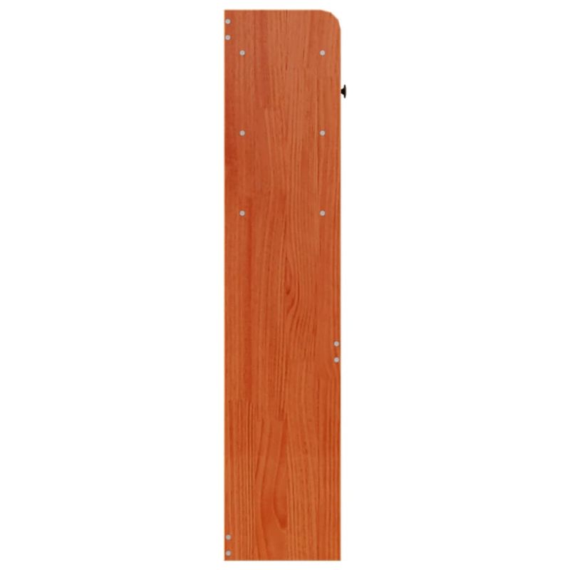 Casa si Gradina - Mobilier - Paturi si accesorii - Accesorii paturi - Tablie de pat cu depozitare maro ceruit, 135 cm, lemn masiv pin - Infinity.ro