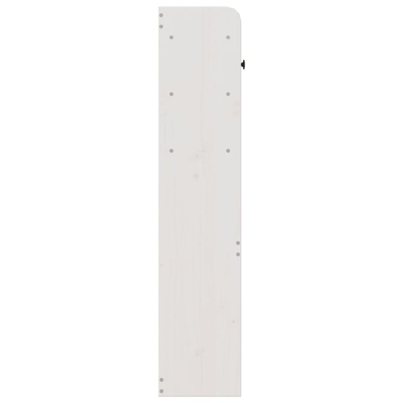 Casa si Gradina - Mobilier - Paturi si accesorii - Accesorii paturi - Tablie de pat cu depozitare alb 150 cm lemn masiv de pin - Infinity.ro