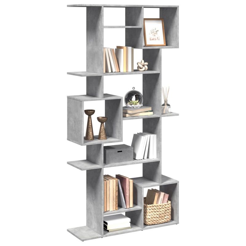 Casa si Gradina - Mobilier - Biblioteci si rafturi - Biblioteci - Biblioteca, gri beton, 92x29x188 cm, lemn prelucrat - Infinity.ro