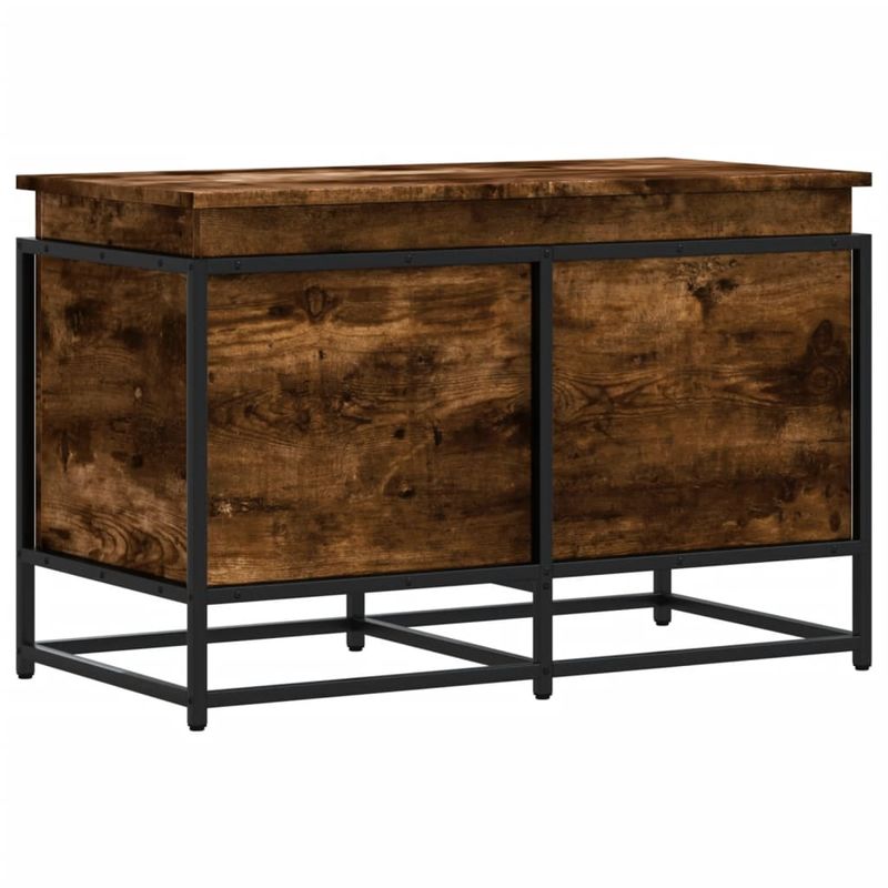 Casa si Gradina - Mobilier - Organizare si depozitare - Cutii depozitare - Cutie depozitare stejar afumat 80x40x51,5 cm lemn prelucrat - Infinity.ro