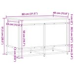 Casa si Gradina - Mobilier - Organizare si depozitare - Cutii depozitare - Cutie depozitare stejar afumat 80x40x51,5 cm lemn prelucrat - Infinity.ro