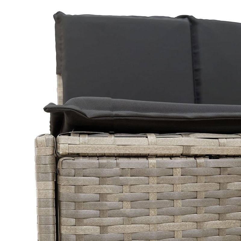 Casa si Gradina - Gradina si terasa - Piscine si accesorii - Accesorii piscine - Imprejmuire cada cu hidromasaj, gri, poliratan / lemn acacia - Infinity.ro
