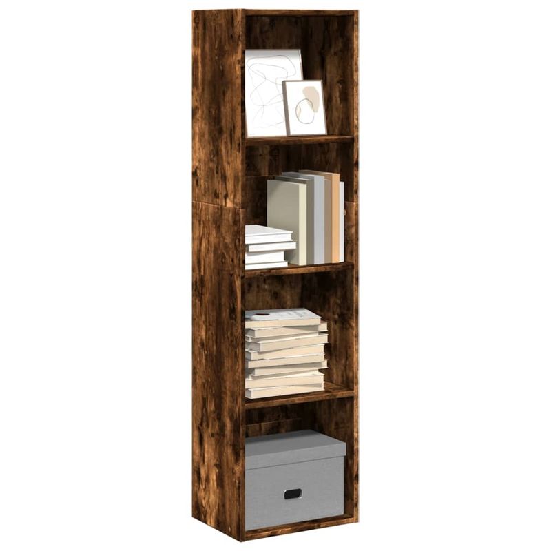 Casa si Gradina - Mobilier - Biblioteci si rafturi - Biblioteci - Biblioteca, stejar fumuriu, 40x30x152 cm, lemn prelucrat - Infinity.ro