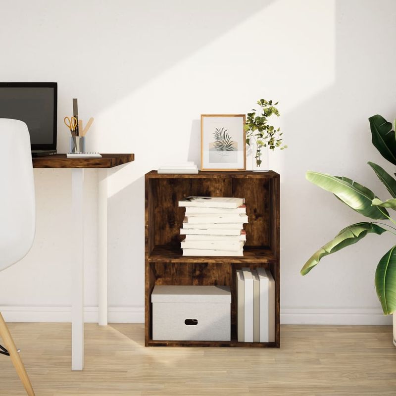 Casa si Gradina - Mobilier - Biblioteci si rafturi - Biblioteci - Biblioteca, stejar fumuriu, 60x30x77 cm, lemn prelucrat - Infinity.ro