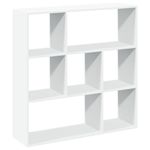 Casa si Gradina - Mobilier - Biblioteci si rafturi - Biblioteci - Biblioteca/separator camera alb 102x29x103,5 cm lemn prelucrat - Infinity.ro