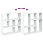 Casa si Gradina - Mobilier - Biblioteci si rafturi - Biblioteci - Biblioteca/separator camera alb 102x29x103,5 cm lemn prelucrat - Infinity.ro