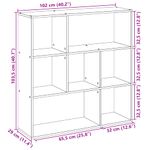 Casa si Gradina - Mobilier - Biblioteci si rafturi - Biblioteci - Biblioteca/separator camera alb 102x29x103,5 cm lemn prelucrat - Infinity.ro