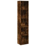 Casa si Gradina - Mobilier - Biblioteci si rafturi - Biblioteci - Biblioteca, stejar fumuriu, 40x30x189 cm, lemn prelucrat - Infinity.ro