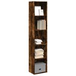 Casa si Gradina - Mobilier - Biblioteci si rafturi - Biblioteci - Biblioteca, stejar fumuriu, 40x30x189 cm, lemn prelucrat - Infinity.ro