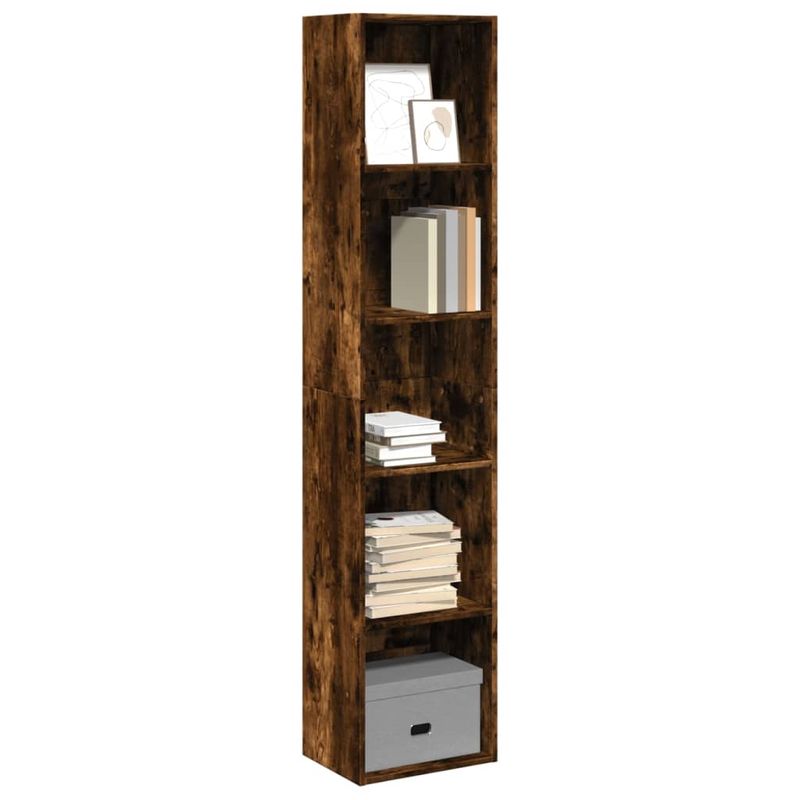 Casa si Gradina - Mobilier - Biblioteci si rafturi - Biblioteci - Biblioteca, stejar fumuriu, 40x30x189 cm, lemn prelucrat - Infinity.ro