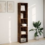 Casa si Gradina - Mobilier - Biblioteci si rafturi - Biblioteci - Biblioteca, stejar fumuriu, 40x30x189 cm, lemn prelucrat - Infinity.ro