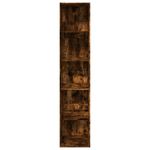 Casa si Gradina - Mobilier - Biblioteci si rafturi - Biblioteci - Biblioteca, stejar fumuriu, 40x30x189 cm, lemn prelucrat - Infinity.ro