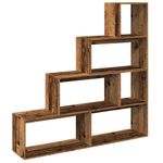 Casa si Gradina - Mobilier - Biblioteci si rafturi - Biblioteci - Biblioteca/separator 4 niveluri, lemn 143,5x29x143,5 cm lemn - Infinity.ro