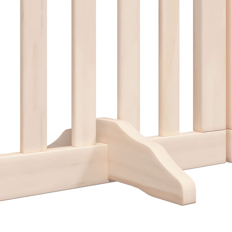 Petshop - Accesorii petshop - Culcusuri si custi - Custi interior si exterior - Poarta de caini pliabila cu usa, 12 panouri, 600 cm, lemn plop - Infinity.ro