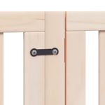 Petshop - Accesorii petshop - Culcusuri si custi - Custi interior si exterior - Poarta de caini pliabila cu usa, 12 panouri, 600 cm, lemn plop - Infinity.ro