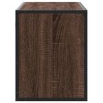 Casa si Gradina - Mobilier - Comode si corpuri - Comode - Dulap TV, stejar maro, 100x31x39,5 cm, lemn prelucrat si metal - Infinity.ro