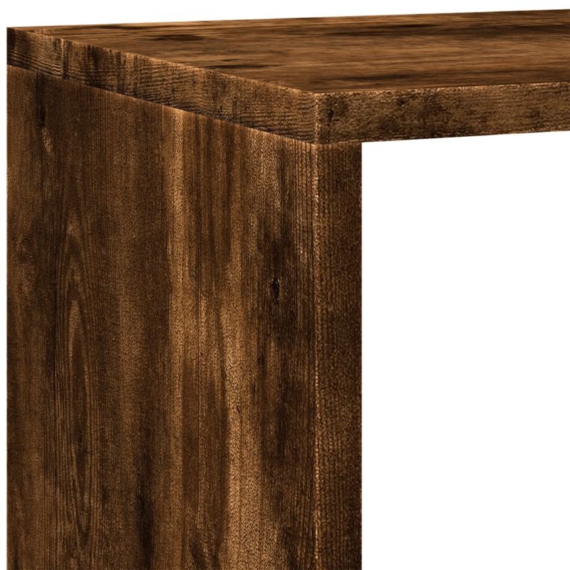 Casa si Gradina - Mobilier - Biblioteci si rafturi - Biblioteci - Biblioteca/separator stejar fumuriu 143,5x29x143,5 cm lemn - Infinity.ro