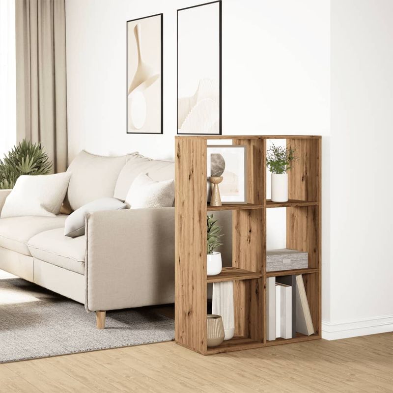 Casa si Gradina - Mobilier - Biblioteci si rafturi - Biblioteci - Biblioteca/separator, stejar artizanal, 69,5x29x103,5 cm, lemn - Infinity.ro
